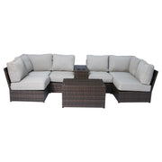 Stylish Modular Wicker Patio Seating Group - R&R Furniture Gallery (Fountain Valley, CA)