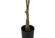 52" Tall, Artificial Plant, Rubber Tree, Indoor, Faux, Fake, Floor, Greenery, Potted, Real Touch, Decorative - Green / Black - R&R Furniture Gallery (Fountain Valley, CA)