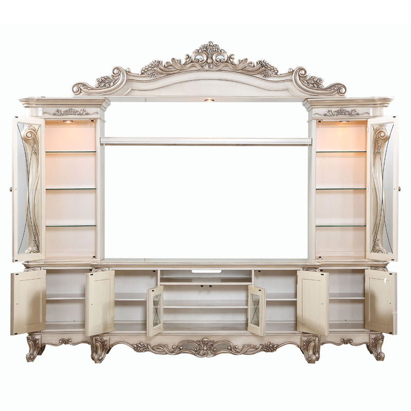 Gorsedd - Entertainment Center - Golden Ivory - R&R Furniture Gallery (Fountain Valley, CA)
