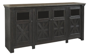 Tyler Creek - Extra Large TV Stand - Black / Gray - R&R Furniture Gallery (Fountain Valley, CA)
