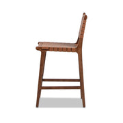 Andre - Counter Stool With Back - Pecan Brown - R&R Furniture Gallery (Fountain Valley, CA)