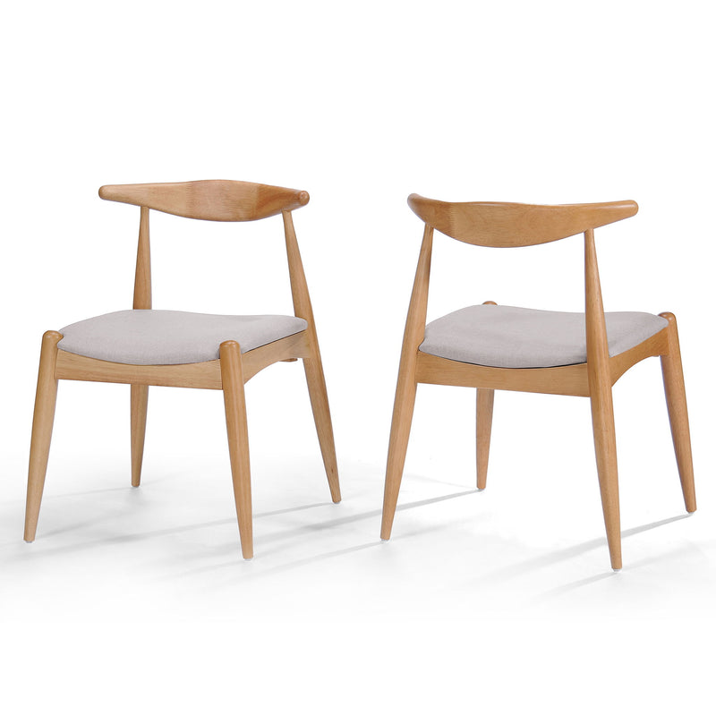 Elegant Dining Chairs With Ergonomic Backrest & Comfort Cushions (Set of 2) - R&R Furniture Gallery (Fountain Valley, CA)