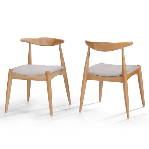 Elegant Dining Chairs With Ergonomic Backrest & Comfort Cushions (Set of 2) - R&R Furniture Gallery (Fountain Valley, CA)