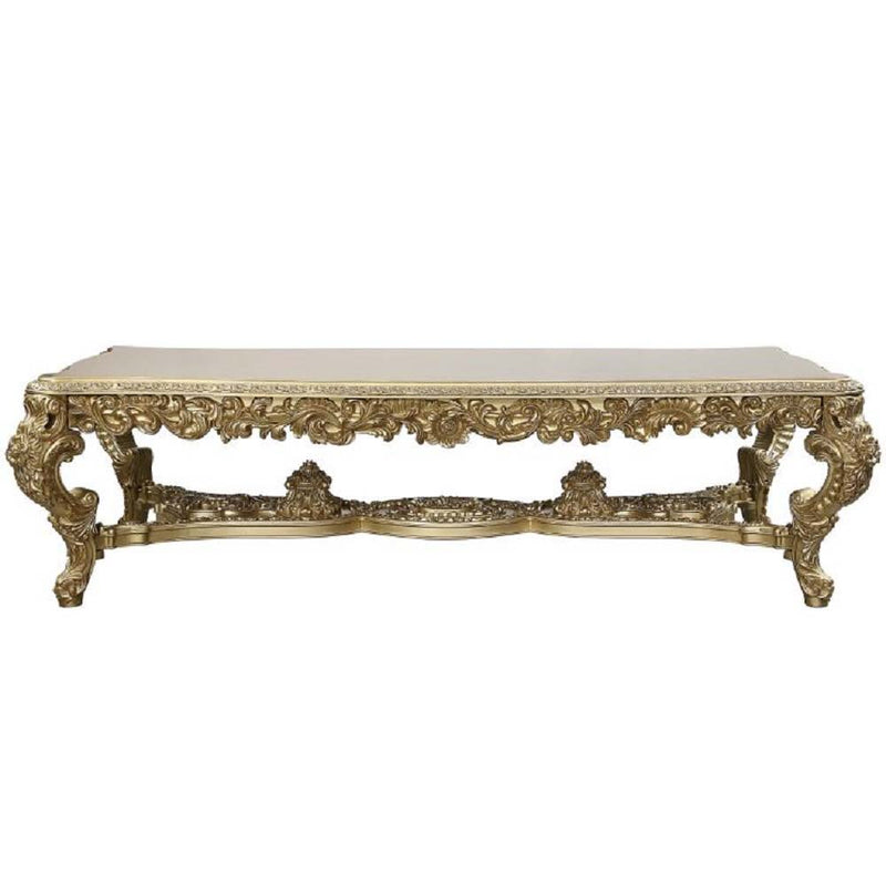 Bernadette - Dining Table - Gold - R&R Furniture Gallery (Fountain Valley, CA)