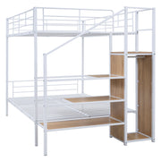 Bunk Bed With Lateral Storage Ladder And Wardrobe - R&R Furniture Gallery (Fountain Valley, CA)