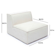 Mindy - Armless Chair - R&R Furniture Gallery (Fountain Valley, CA)