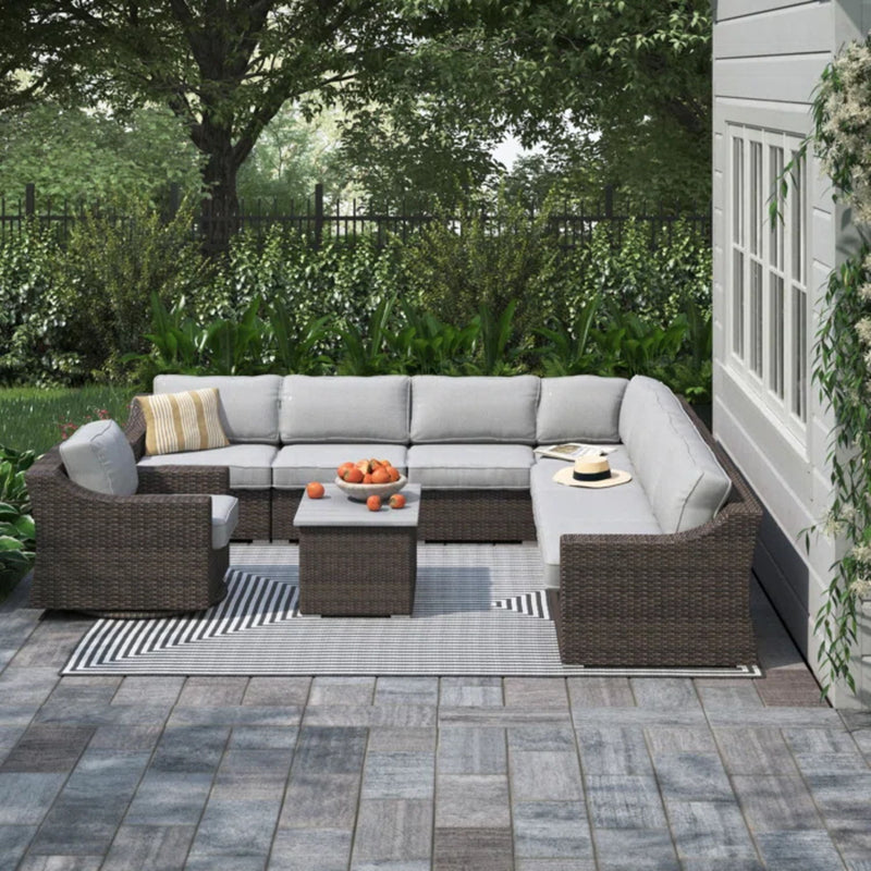 Stylish Sofa Seating Group With Cushions Perfect For Outdoor Gatherings - R&R Furniture Gallery (Fountain Valley, CA)