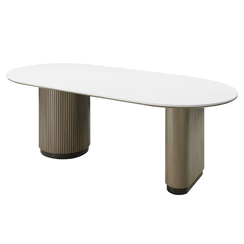 Clayten - Dining Table - Engineered Top & Light Oak - R&R Furniture Gallery (Fountain Valley, CA)