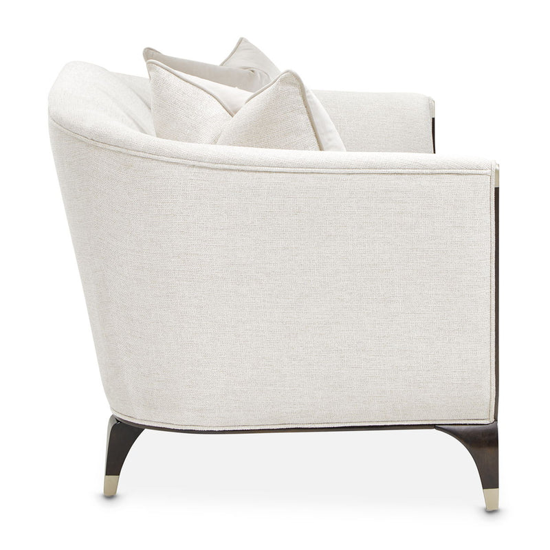 Paris Chic - Loveseat - Cremini / Espresso - R&R Furniture Gallery (Fountain Valley, CA)