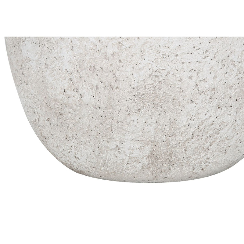 Modern concrete table lamp in cream with sleek design, perfect for contemporary home decor by 8th Street.
