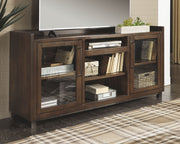 Starmore - XL TV Stand w/Fireplace Option - Brown - R&R Furniture Gallery (Fountain Valley, CA)