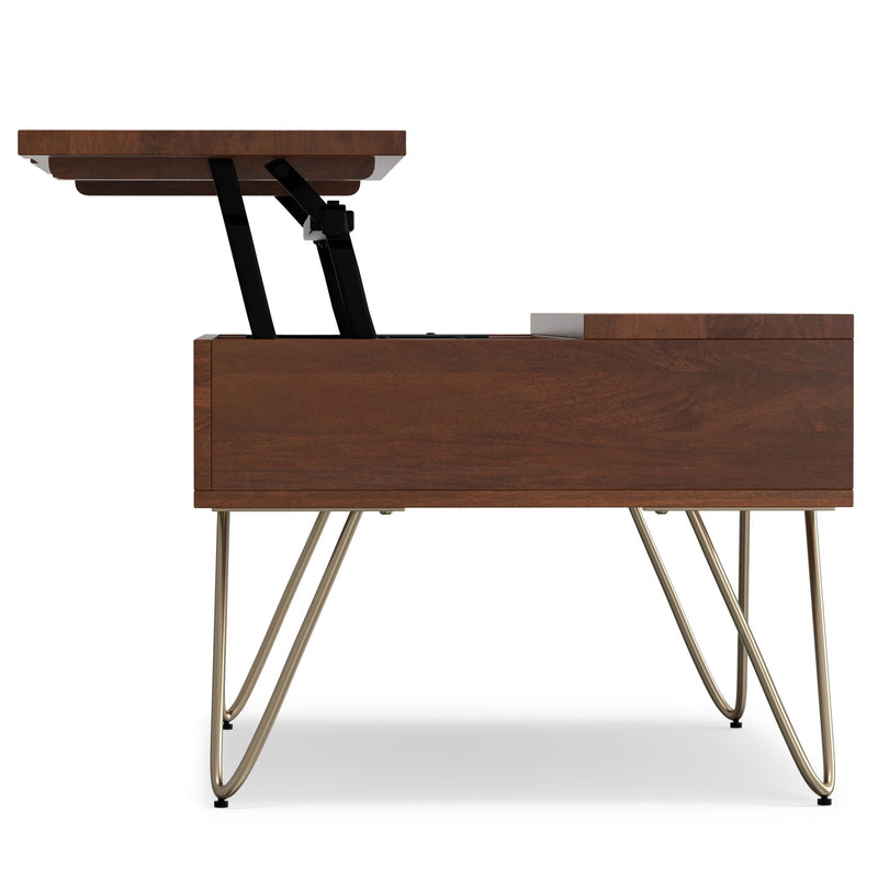 Hunter - Handcrafted Lift Top Coffee Table - R&R Furniture Gallery (Fountain Valley, CA)