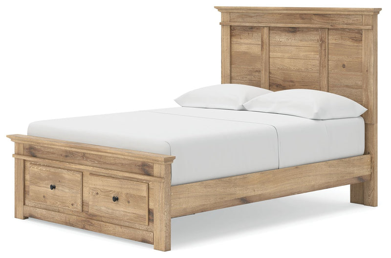 Makidern - Panel Storage Bed With Under Bed Storage Unit And Storage Footboard - R&R Furniture Gallery (Fountain Valley, CA)