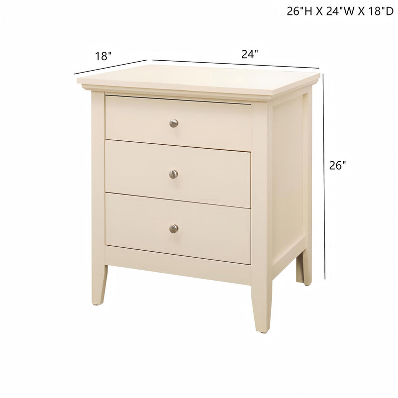 3 Drawer Nightstand & Dove Tailed Drawers - R&R Furniture Gallery (Fountain Valley, CA)
