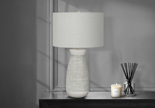 Lighting, Table Lamp, Ceramic, Contemporary - Gray - R&R Furniture Gallery (Fountain Valley, CA)