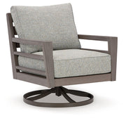 Hillside Barn - Swivel Lounge W/ Cushion - Gray / Brown - R&R Furniture Gallery (Fountain Valley, CA)