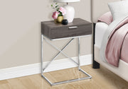 Accent Side Table, Storage Drawer, Contemporary - Taupe - R&R Furniture Gallery (Fountain Valley, CA)