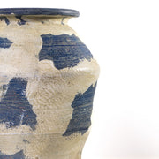 Visha - Terracotta Vase - Cream and Blue - R&R Furniture Gallery (Fountain Valley, CA)