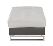 8136 - Two-Tone Ottoman - Beige - R&R Furniture Gallery (Fountain Valley, CA)