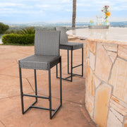 Outdoor Barstool With Hand Crafted Details (Set of 2) - R&R Furniture Gallery (Fountain Valley, CA)