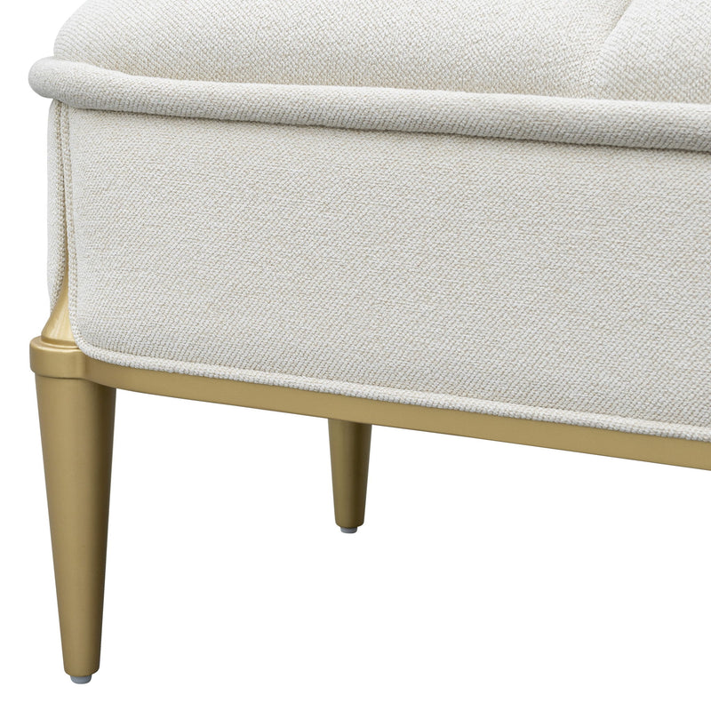 Scotts Square - Accent Bench - Light Champagne - R&R Furniture Gallery (Fountain Valley, CA)