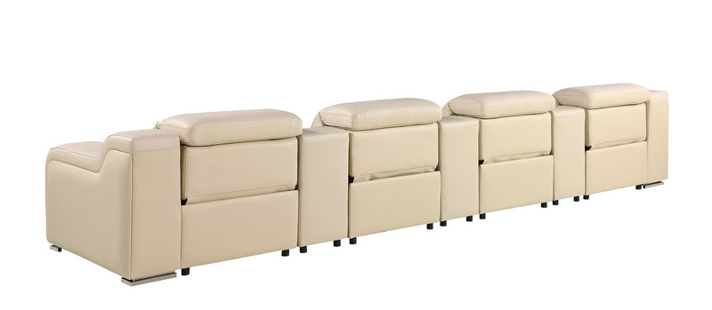 1116 - 7-Piece Modular Power Reclining Sofa In With 4 Power Recliners & Power Headrests