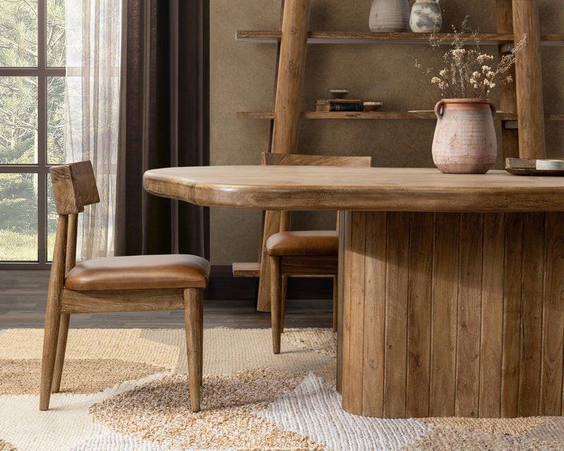 Alvaro - 65" Dining Table - Golden Wheat - R&R Furniture Gallery (Fountain Valley, CA)