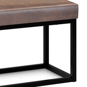 Reynolds - Small Bench - Distressed Chestnut Brown - R&R Furniture Gallery (Fountain Valley, CA)