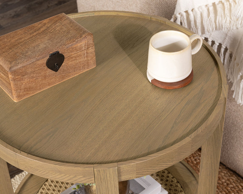 Devin - Solid Wood Round Table - R&R Furniture Gallery (Fountain Valley, CA)