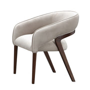 Houston - Vanity Chair - Porcini / Walnut - R&R Furniture Gallery (Fountain Valley, CA)