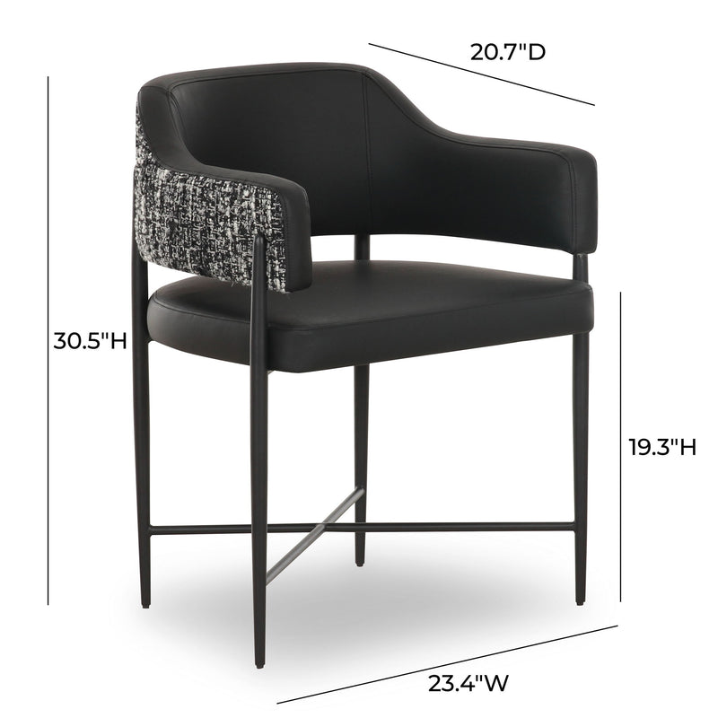 Sezanne - Vegan Leather 2-Tone Dining Chair - R&R Furniture Gallery (Fountain Valley, CA)
