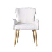 Adalynn - Side Chair (Set of 2) - Beige Boucle & Oak - R&R Furniture Gallery (Fountain Valley, CA)