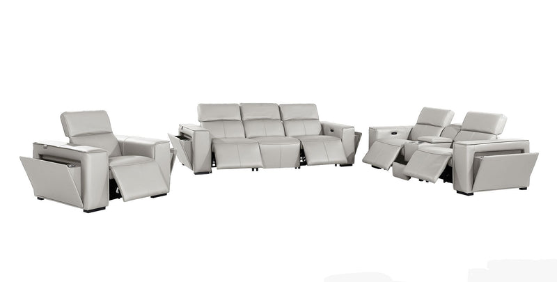 1224 - 7-Piece Modular Power Reclining Sofa, Loveseat & Chair Set In With 5 Power Recliners & Power Headrests