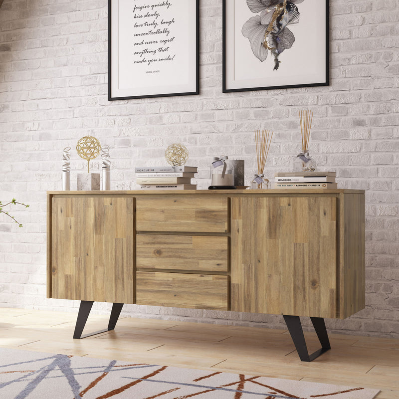 Lowry - Modern Industrial Sideboard Buffet - R&R Furniture Gallery (Fountain Valley, CA)