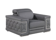 296 - Genuine Leather Chair - R&R Furniture Gallery (Fountain Valley, CA)