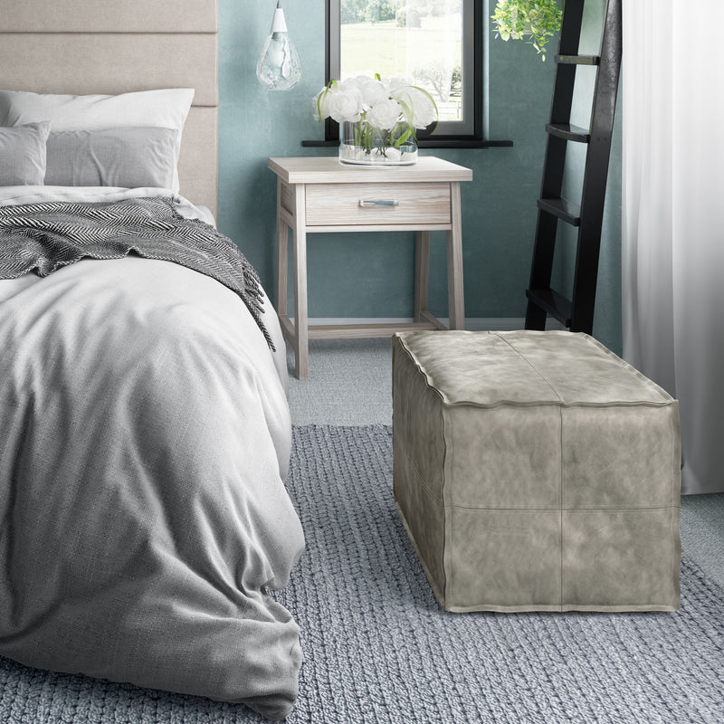 Brody - Versatile Square Pouf - R&R Furniture Gallery (Fountain Valley, CA)