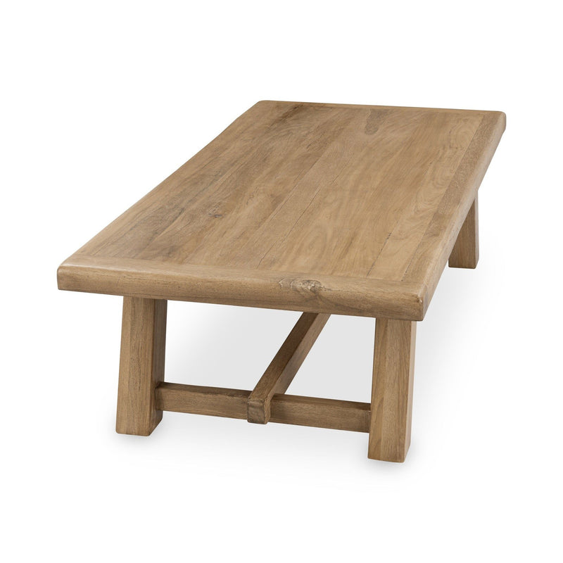 Valen - Reclaimed Wood Coffee Table - Sand Washed - R&R Furniture Gallery (Fountain Valley, CA)