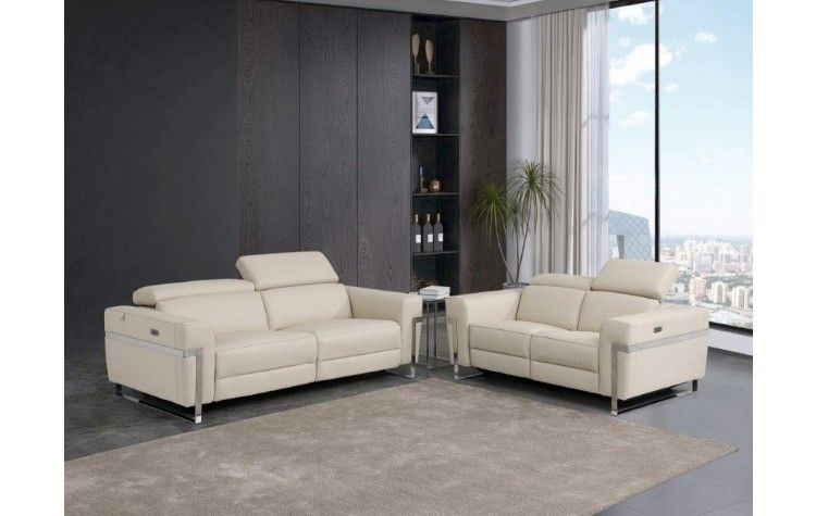 990 - Power Reclining Set With Power Headrest - R&R Furniture Gallery (Fountain Valley, CA)