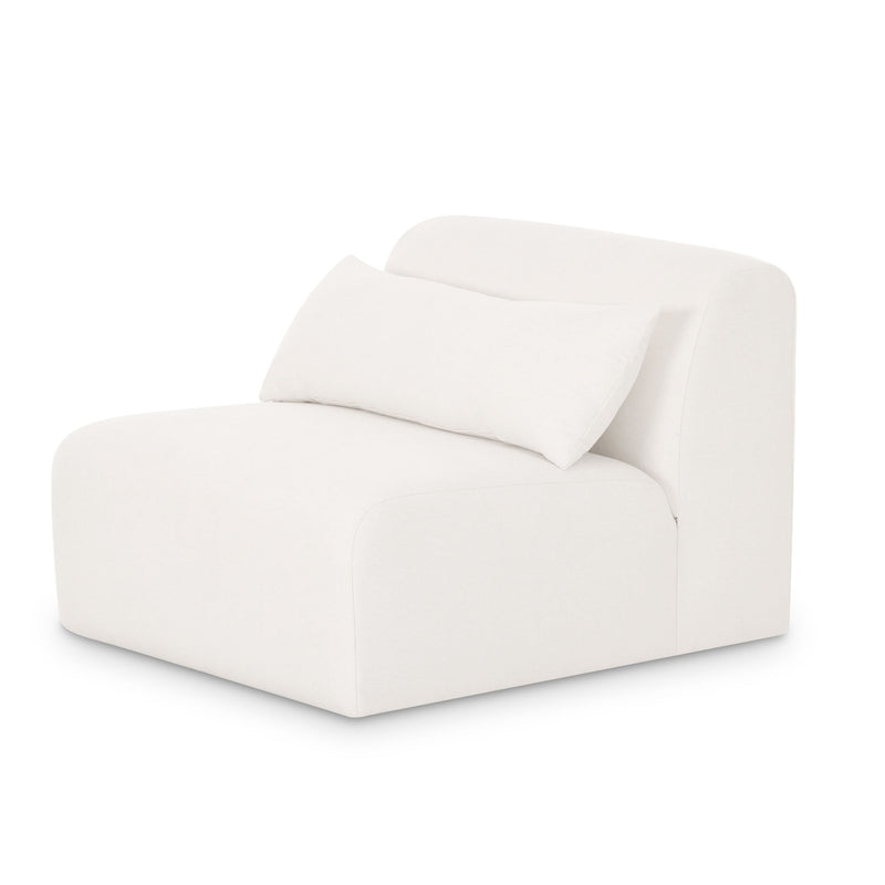 Tarra - Chenille Modular Armless Chair - Cream - R&R Furniture Gallery (Fountain Valley, CA)