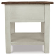 Bolanburg - Rectangular End Table - White / Brown / Beige - R&R Furniture Gallery (Fountain Valley, CA)