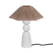 Shabby - Table Lamp - Natural / White - R&R Furniture Gallery (Fountain Valley, CA)