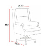 Dc132 - Leather Desk Chair - R&R Furniture Gallery (Fountain Valley, CA)