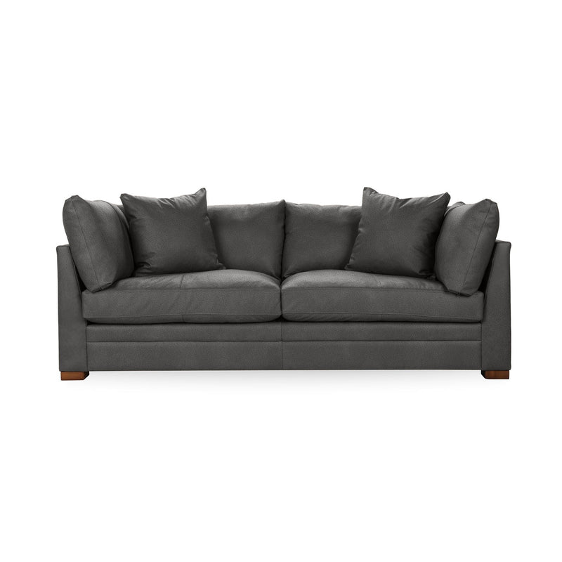 Classic Home Audrey stationary sofa with plush fabric and elegant design, shown in a living room setting.