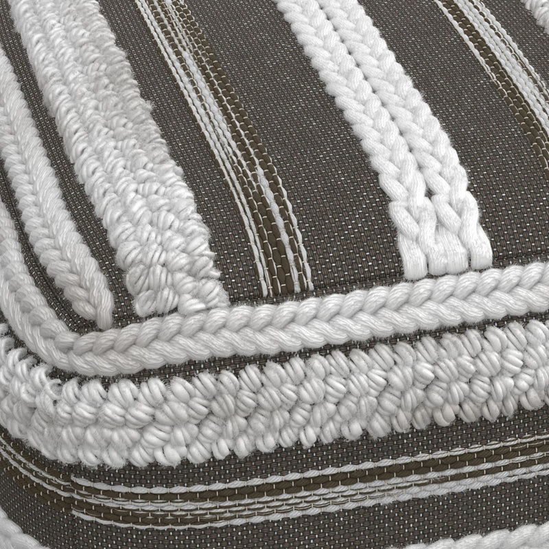 Sommer - Handcrafted Square Pouf - R&R Furniture Gallery (Fountain Valley, CA)