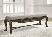 Maylee - Upholstered Storage Bench - Dark Brown - R&R Furniture Gallery (Fountain Valley, CA)