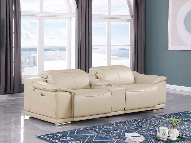 9762 - 3-Piece Modular Power Reclining Console Loveseat With 2 Power Recliners In - R&R Furniture Gallery (Fountain Valley, CA)