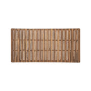 Noble House 5-piece outdoor patio furniture set with acacia wood table and four heavy-duty cushioned chairs.