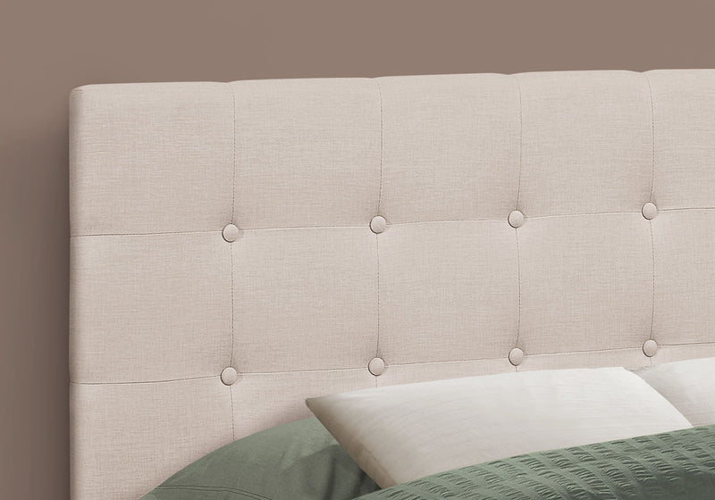 Full Size, Bed Headboard Only Upholstered, Transitional - Beige - R&R Furniture Gallery (Fountain Valley, CA)