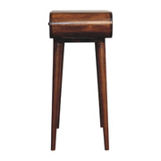 Mini Round Fold Vanity - Chestnut - R&R Furniture Gallery (Fountain Valley, CA)