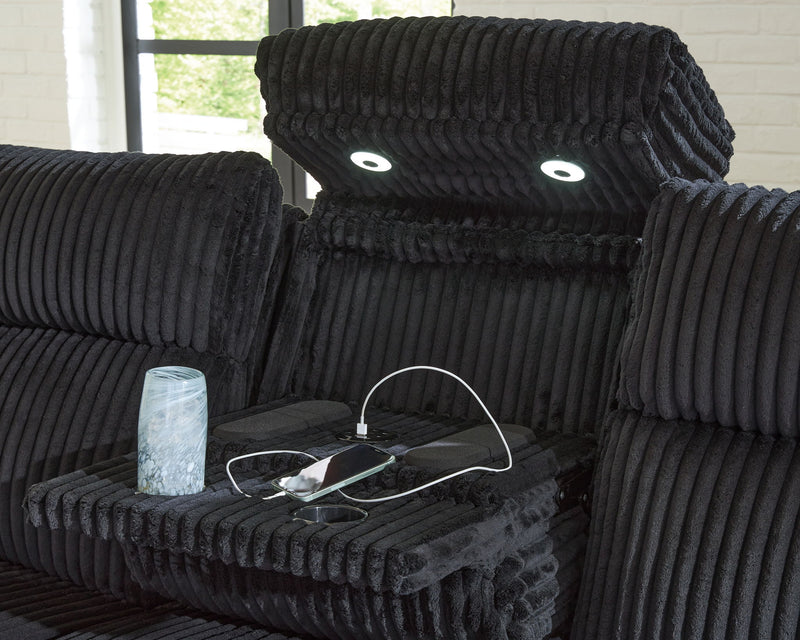 Forest Lake - Power Reclining Sofa With Adj Headrest - R&R Furniture Gallery (Fountain Valley, CA)